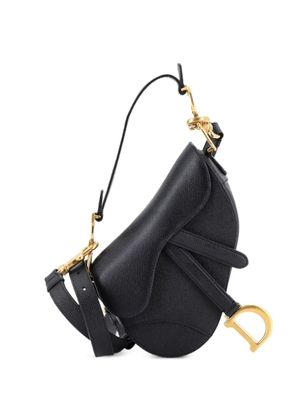 Christian Dior Pre-Owned Saddle Handbag with Strap Leather Mini shoulder bag - Black