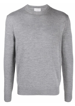 Ballantyne ribbed-knit wool jumper - Grey