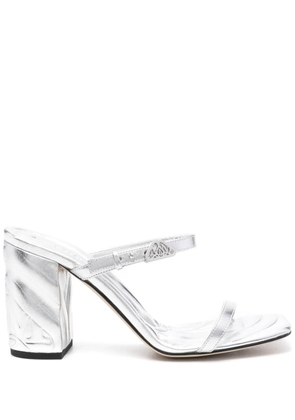 Alexander McQueen 85mm Seal sandals - Silver