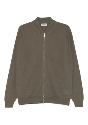 John Smedley zipped cardigan - Green
