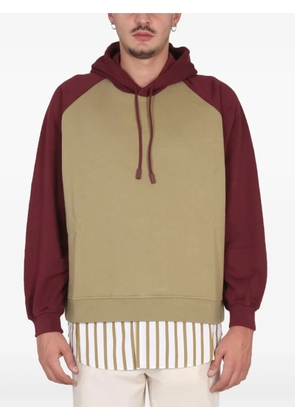 Sunnei raglan-sleeve hoodie - Neutrals