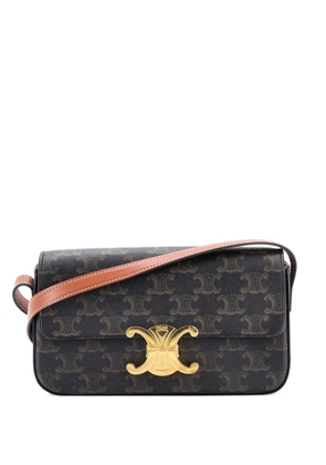 Celine Pre-Owned Triomphe East-West Triomphe Coated Canvas shoulder bag - Brown