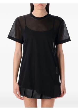 Comme Des Garçons mesh-layered T-shirt - Black