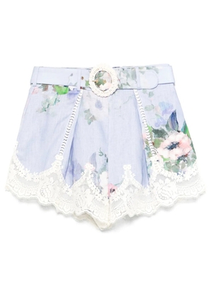 ZIMMERMANN Everley shorts - Blue