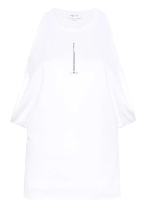 Alexander McQueen Draped Armhole T-shirt - White