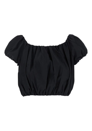 THE ANDAMANE cropped blouse - Black