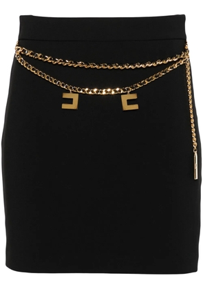 Elisabetta Franchi chain-link mini skirt - Black