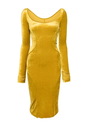 Rick Owens Lilies velour dress - Yellow