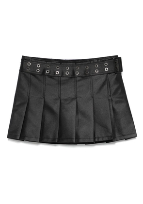 Junya Watanabe pleated mini skirt - Black