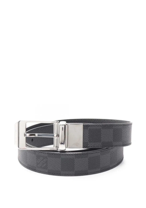 Louis Vuitton Pre-Owned 2011 Damier Graphite Seattle belt - Black