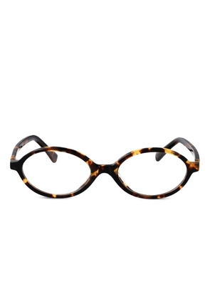 Miu Miu Eyewear oval-frame glasses - Brown