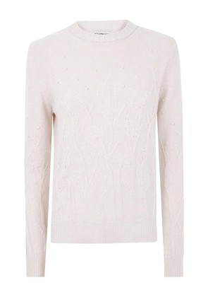 TWINSET embellished-knit sweater - Neutrals