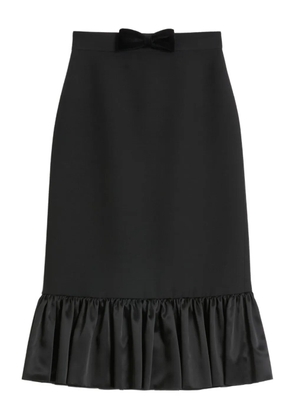 Valentino Garavani bow-detail midi skirt - Black