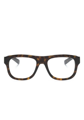 Gucci Eyewear rectangle-frame glasses - Brown