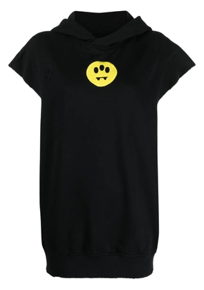 BARROW logo-embroidered jersey hoodie - Black