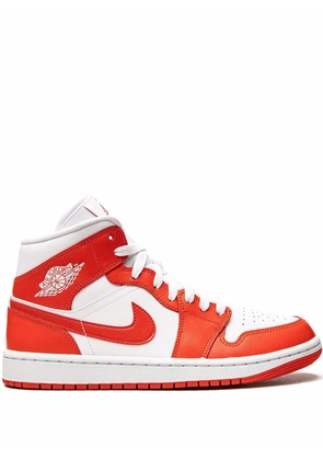 Jordan Air Jordan 1 Mid 'Habanero Red' sneakers - White