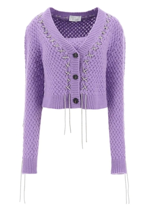 Giuseppe Di Morabito cropped cardigan - Purple