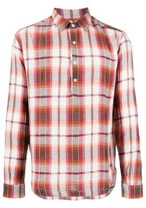 Barena check-print long-sleeved shirt - Neutrals