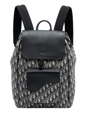 Christian Dior Pre-Owned 2023 Oblique Canvas Saddle backpack - Blue