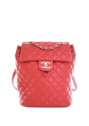 CHANEL Pre-Owned 2016-2017 Small Lambskin Urban Spirit backpack - Red