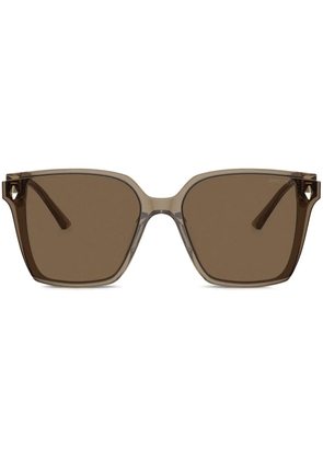 Jimmy Choo Eyewear studded sunglasses - Brown