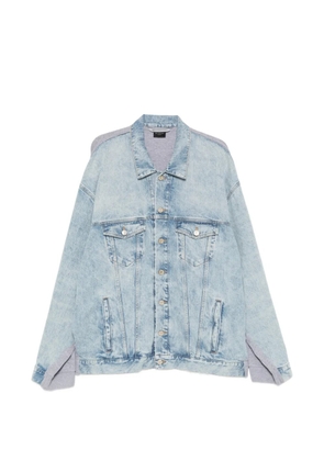 Balenciaga logo-denim denim jacket - Blue