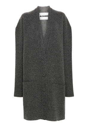 Jil Sander drop-shoulder cardigan - Grey