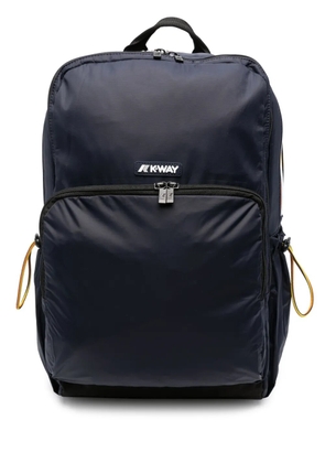 K-Way logo-patch drawstring backpack - Blue