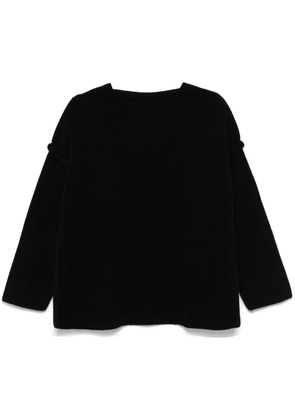 Jil Sander raised-seam sweater - Black