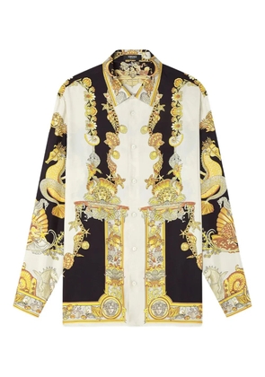 Versace Coral Theatre silk shirt - Gold