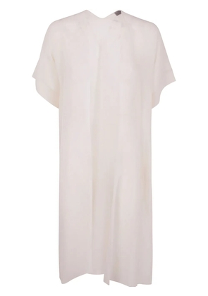 D.Exterior Georgette Raincoat - Neutrals