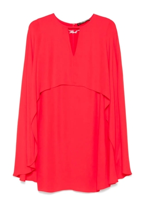 Karl Lagerfeld cape-design mini dress - Red