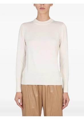BOSS round-neck cashmere sweater - Neutrals