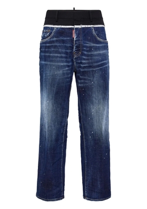 DSQUARED2 mid-rise straight-leg jeans - Blue