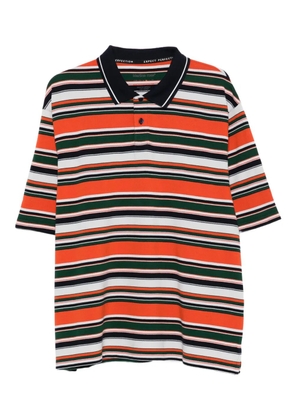 Martine Rose stripe logo polo shirt - Orange