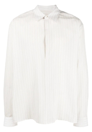 Lanvin striped cotton shirt - White