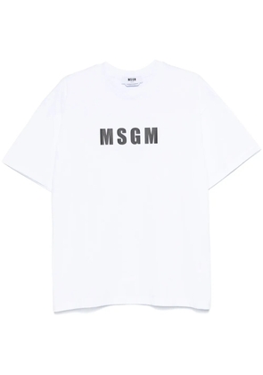 MSGM logo-print T-shirt - White