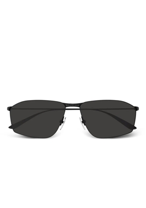 Balenciaga Eyewear angular-frame sunglasses - Black