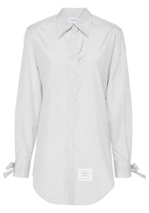 Thom Browne bow-cuff shirt dress - Grey