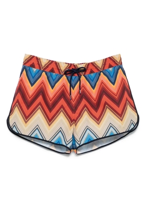 Missoni zigzag-print swim shorts - Orange