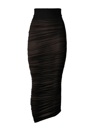 Wolford drape midi skirt - Black