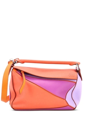 Loewe Pre-Owned Puzzle Bag Leather Small satchel - Orange