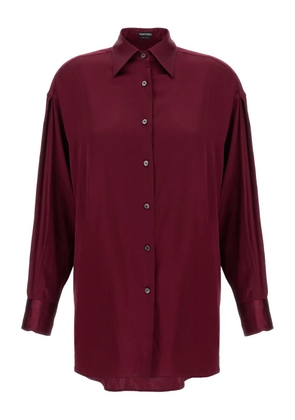 TOM FORD button-cuffed shirt - Red