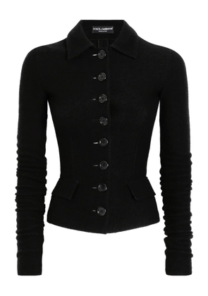 Dolce & Gabbana single-breasted wool cloth jacket - Black