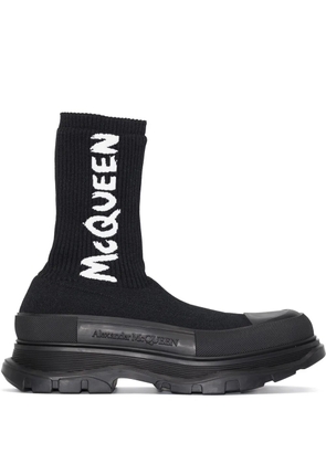 Alexander McQueen Tread sock-style boots - Black