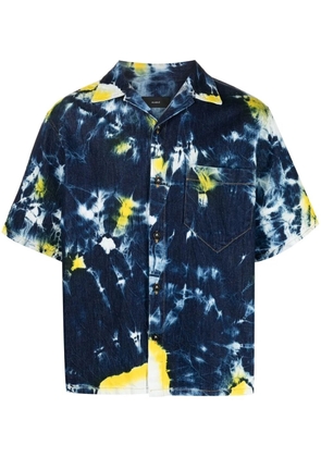 Alanui abstract-print shirt-sleeve shirt - Blue