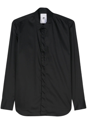PT Torino cotton satin shirt - Black