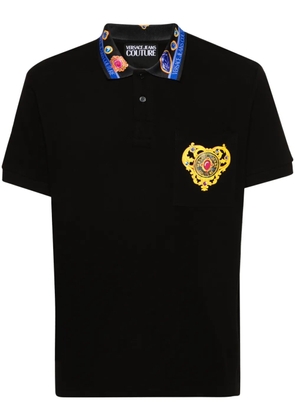 Versace Jeans Couture Heart Couture polo shirt - Black