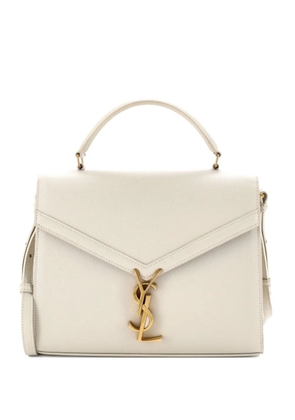 Saint Laurent Pre-Owned Cassandra Top Handle Bag Leather Medium satchel - White