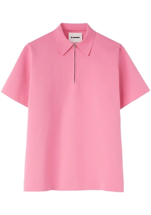 Jil Sander zipped polo shirt - Pink